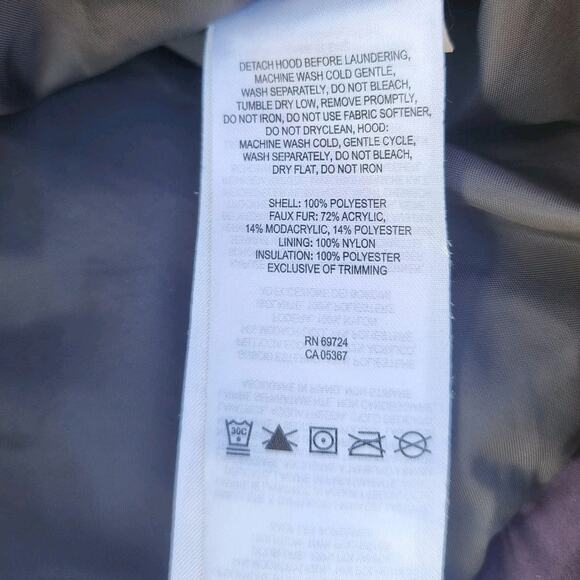 COLUMBIA Womens Jacket Sz MEDIUM Lay D Down Zip Hood NO Faux Fur - Picture 6 of 6